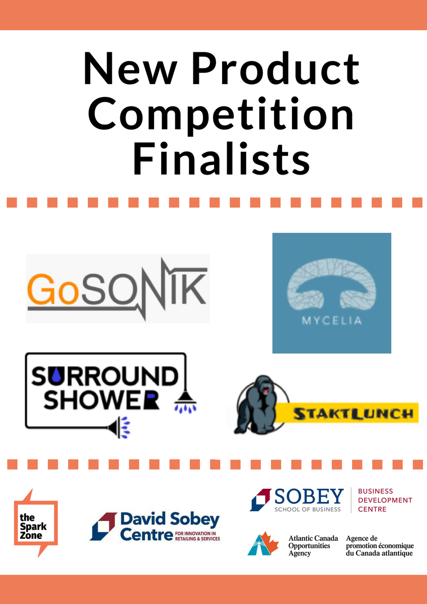 thesparkzone's tweet photo. Join us tomorrow night as our final 4 teams pitch it out for first place &amp; $10,000! Things will get underway at 6pm in the Scotiabank Theatre, @smuhalifax - see you there! #SustainableRetail #Innovation https://t.co/p08a7BdxpL