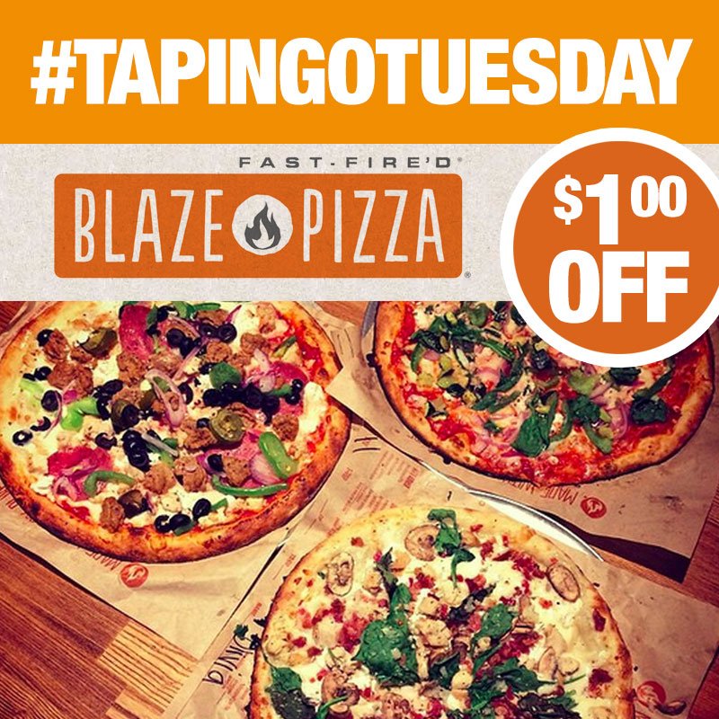 Mason_Dining's tweet photo. Get $1 off your Blaze Pizza order today when you order on your Tapingo App! #TapingoTuesday P.S. Tapingo offers delivery for Blaze pizza too ;) https://t.co/6dVNW3NDGF