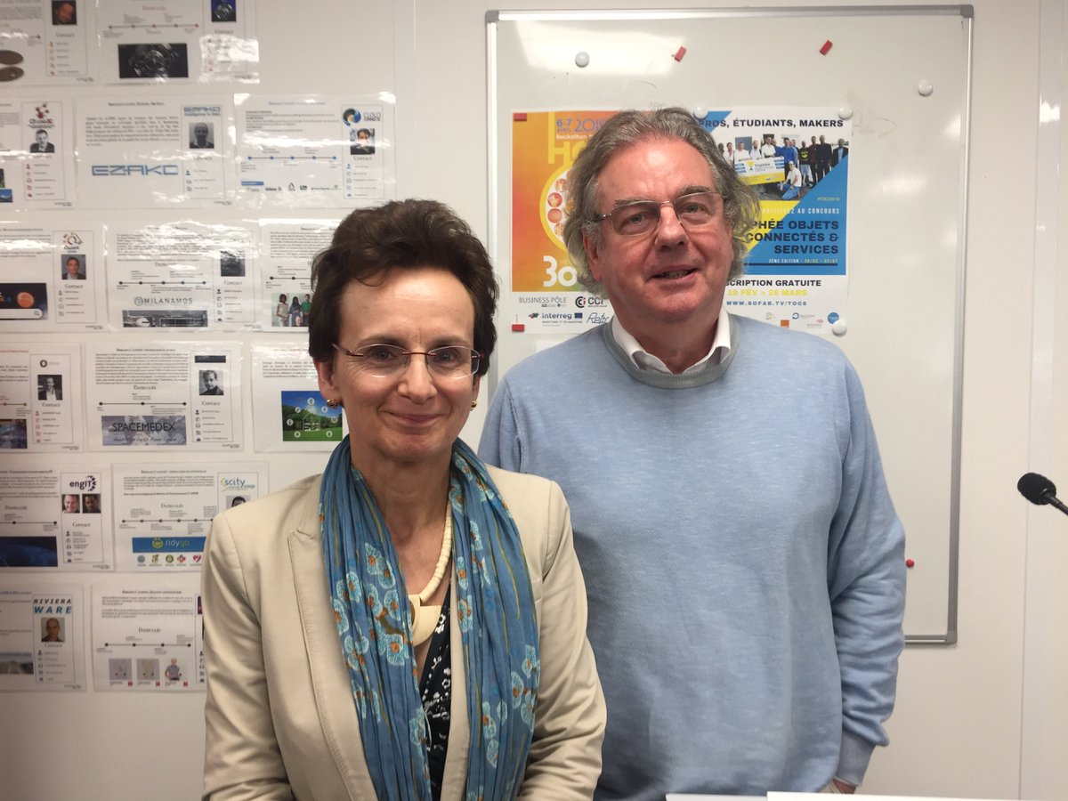 #Innovation #SophiaAntipolis. Passage de relais à l'@IncubatPacaEst. 
Valérie Blanchot-Courtois succède à Jérôme Chailloux à la présidence du comité de sélection de l'incubateur.
<a href="/therapixel/">Therapixel</a> <a href="/AnseTechnology/">Anse Technology</a> #F-Reg <a href="/Helioclim/">Helioclim</a>

nicematin.com/a/220249