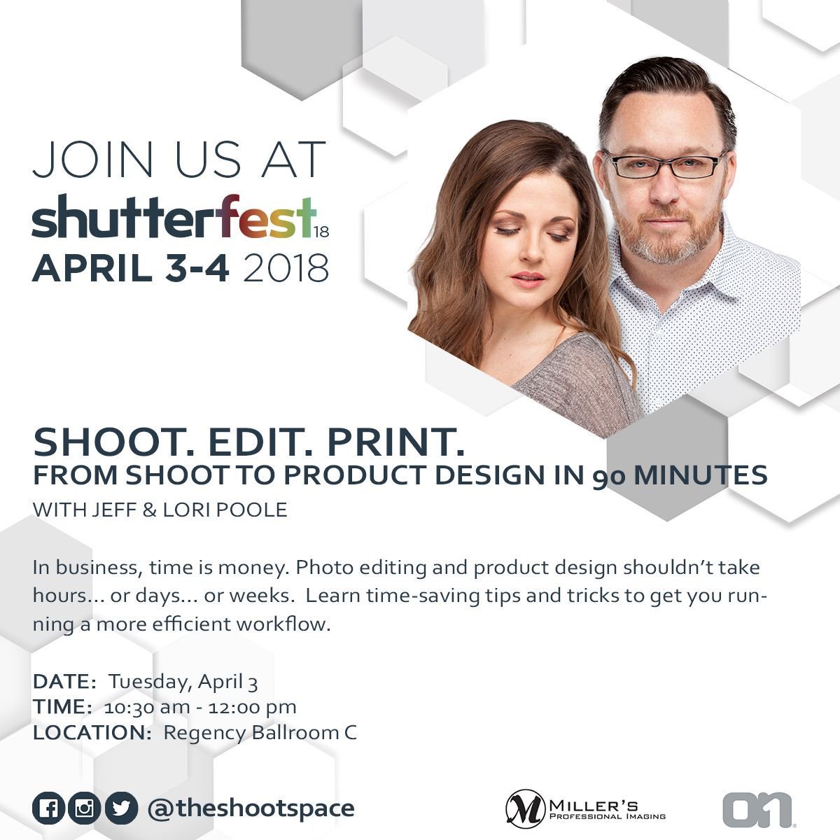 theshootspace's tweet photo. Our #ShutterFest class, "Shoot. Edit. Print." on improving workflow starts in 15 minutes!
#TSSonTheRoad #shutterfest2018 #shutterfest18 #photographyworkshops #photographyworkshop #photographyconference #photographyeducation #photographytips @millerslab @ON1photo @FundySoftware https://t.co/SEWtA8awZJ
