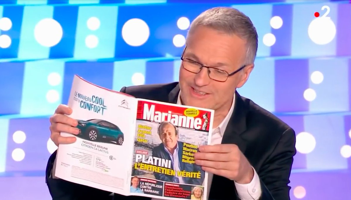 ketilmedia's tweet image. Lecture du @MarianneleMag de cette semaine sur @ONPCofficiel @France2tv avec @danycohnbendit et @ruquierofficiel @CitroenFrance #Pub #Presse #TV