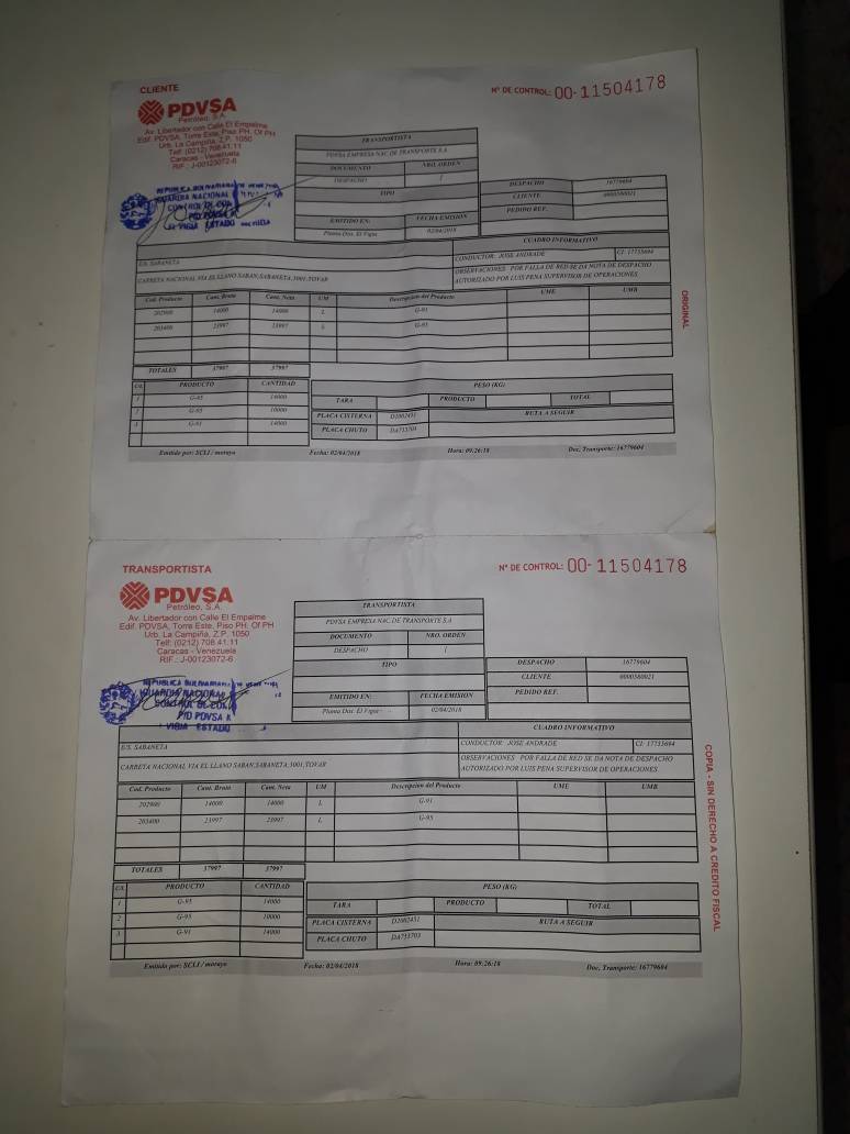 freddybernal_ve's tweet photo. 1. Felicitaciones a la #GNB por la exitosa retención de una gandola que pretendía trasladar 37.997 lt de combustible hacia la población de Orope, municipio Panamericano, para luego ser trasladada a Colombia por vías ilegales. https://t.co/EXZBShoz4R