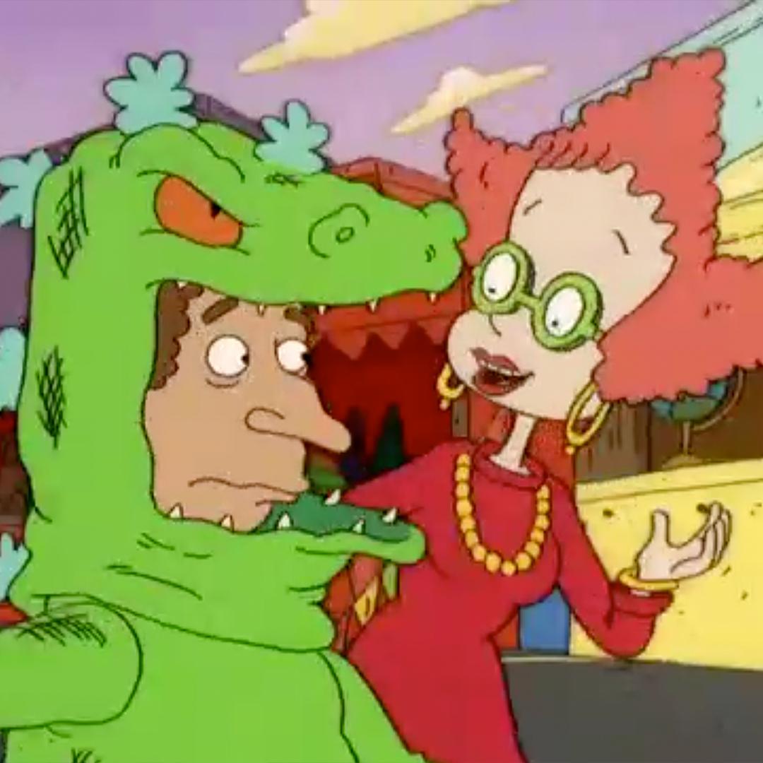 NickRewind's tweet photo. "Mr. Reptar, I wonder if you'd care to share your theories on child development." 🙃#Rugrats https://t.co/KEw1yN9SUK