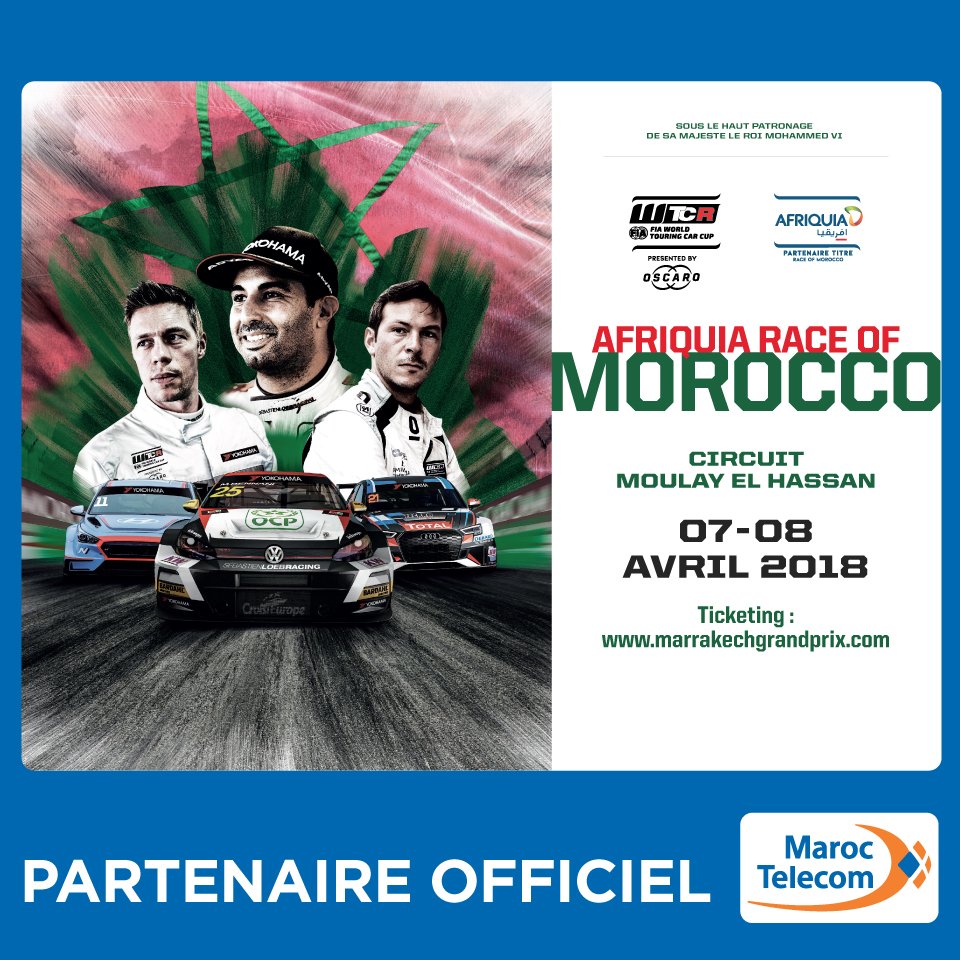 Passionnés des courses automobiles !🏎🚥
Gagnez l’un des 4 pass de l’#AfriquiaRaceOfMorocco , en participant à la Tombola  ➡goo.gl/forms/gMCkhq8O… 
Bonne chance 👍 #WTCR