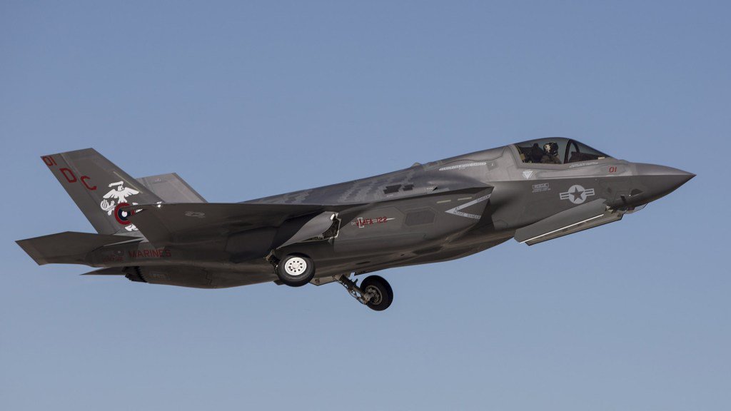 defpostmedia's tweet image. #USMC #VMFA122 Conducts First Flight Operations in #F35BLightningII Stealth Jet. defpost.com/usmc-vmfa-122-…