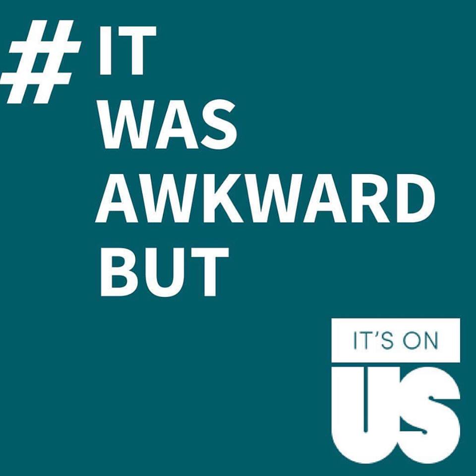 siuepeace's tweet image. Today is Day 2 of #SpringWeekofAction and #SAAM! Join the conversation using #ItWasAwkwardBut to share your stories of intervening to stop potential dangerous situations! #ItsOnUs #siue #siuepeace #MomentofAction