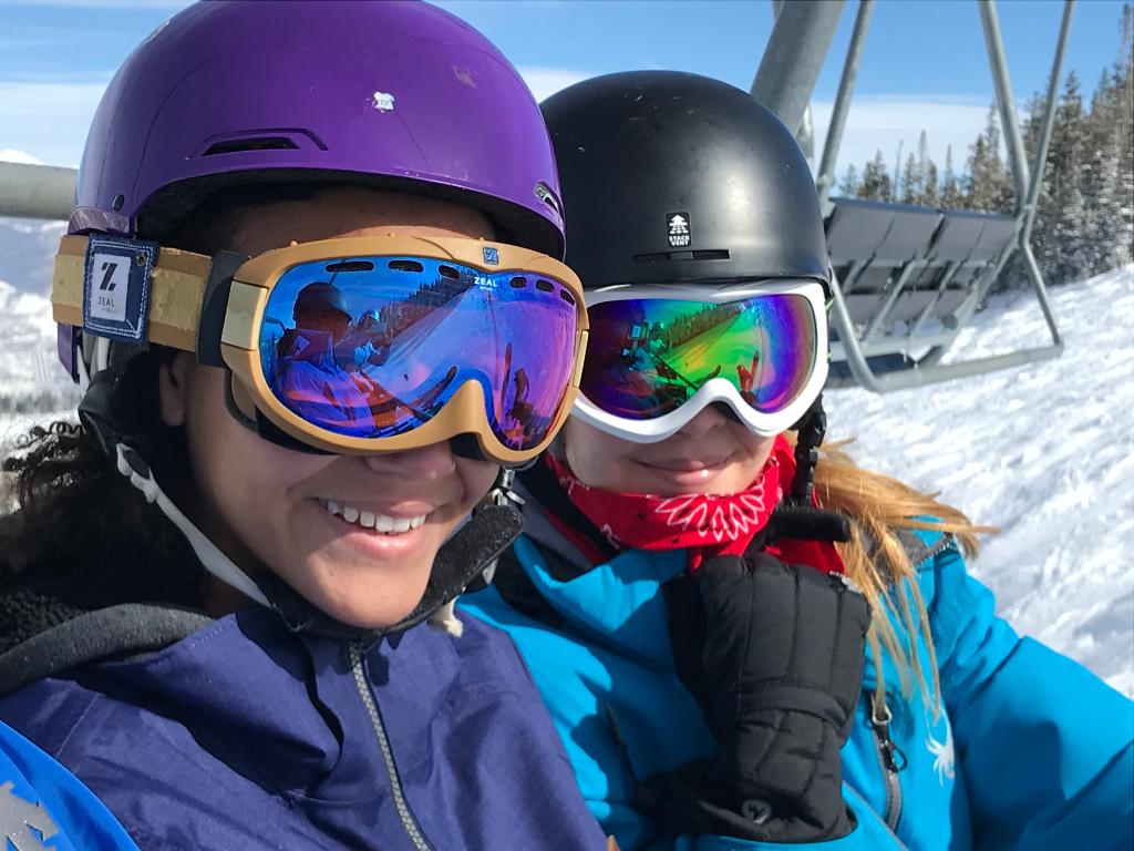 selectsurfaces's tweet photo. Meet Mariel and Paola, @SOSOutreach participants and #DFAD Avon recipients, as they gear up for a day at @BeaverCreekMTN. One of our favorite things about the DFAD movement is that we get to impact the lives of youth in a way that doesn’t happen in our showroom day to day. https://t.co/VecoH7kI6H