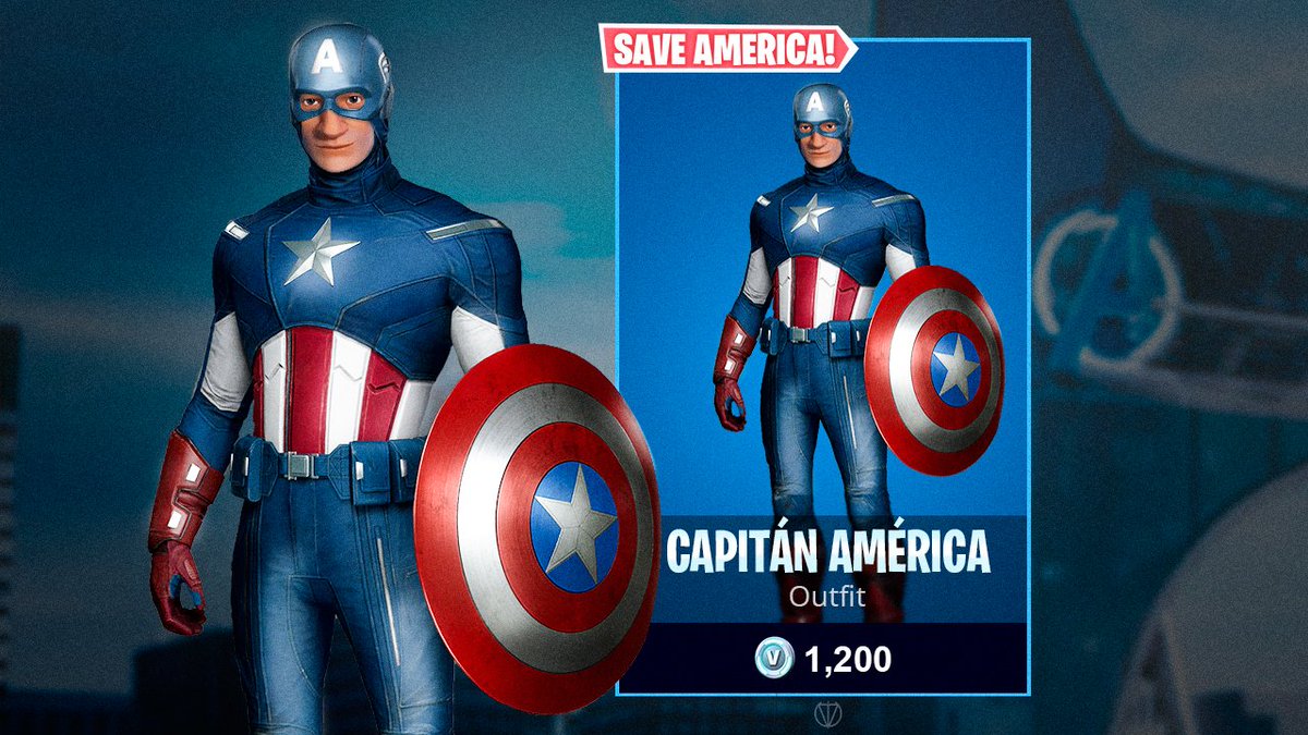 Vituber On Twitter Capitan America Skin Idea Fortnitegame - 