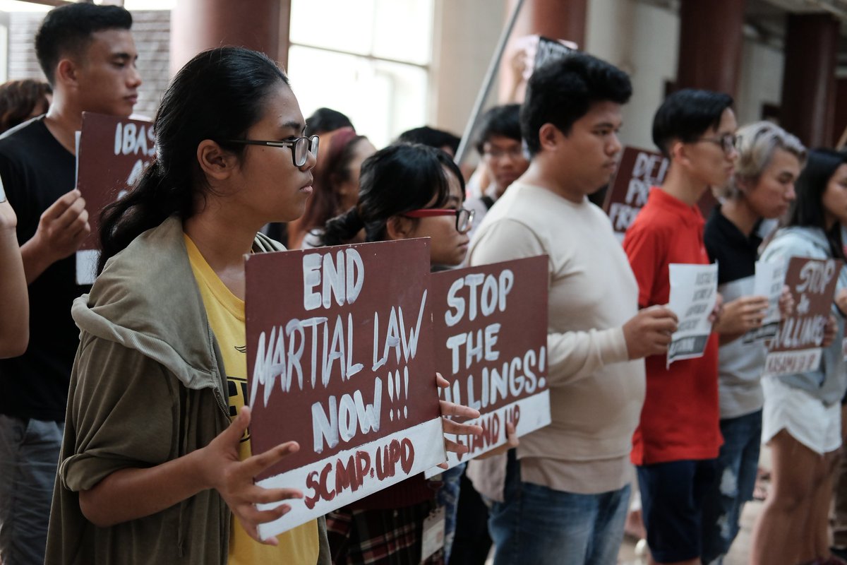 lfscssp's tweet photo. ICYMI: LFS and several student groups held a protest action to commemorate the 2nd anniversary of the Kidapawan Massacre and demand justice for the the death of three farmers shot at by state forces and for hundreds of other farmers killed under the notorius Oplan Kapayapaan. https://t.co/JfJyRmkkO5
