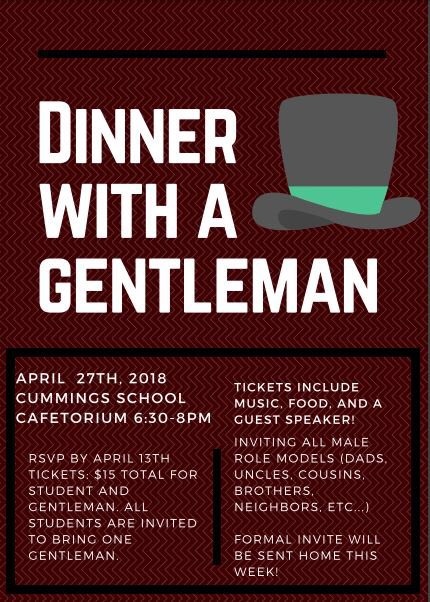CummingsSchool's tweet photo. Our first annual Dinner with a Gentleman! Thank you for the inspiration @TechNinjaTodd #atcrocks #kidsdeserveit https://t.co/aq5P0ZaFX6