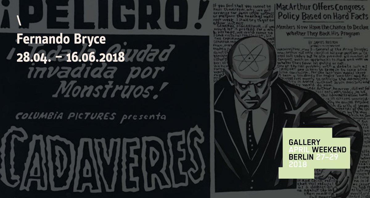 BarbaraThumm's tweet photo. Save the date: Fernando Bryce, Eröffnung / Opening 27.04.2018, Gallery Weekend Berlin 2018 - https://t.co/kP7UC4rS8h https://t.co/S7K0DODHZc