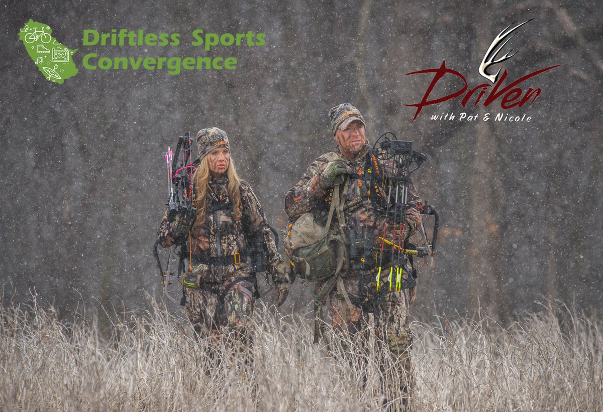 Meet power hunting couple Pat & Nicole of @DrivenTV and find out how they succeed in hunting & filming when weather conditions prove to be a challenge. ow.ly/CGW030jidAe #driventv #driftlesssports #sportsexpo #onalaskawi #hunting #IAmDriven #outdoorchannel