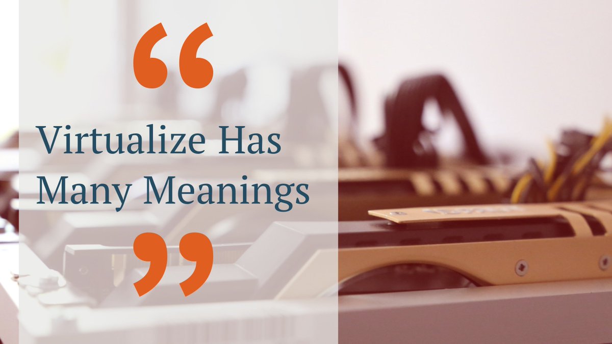 NHofAustin's tweet photo. There’s much to virtualize! Servers, storage, desktops. The more you can virtualize the more valuable you become, so learning how to virtualize everything is a great strategy for maximum professional growth. https://t.co/FnHuDtROCY https://t.co/CIlkLQO6cS