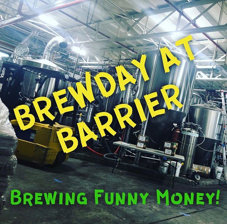 BL collab at Barrier!!! Dry hopped with all Southern Hemisphere hops! #FunnyMoneyfromdownunder
.
#barrierbrewingco #beerlylegalgroup #collab #brewing #craftbeer #thinknydrinkny #alewifenyc #thejeffreynyc #therochard #foolsgold #tasteislife #nyccraftbeer #funnymoney #ipa #nyc