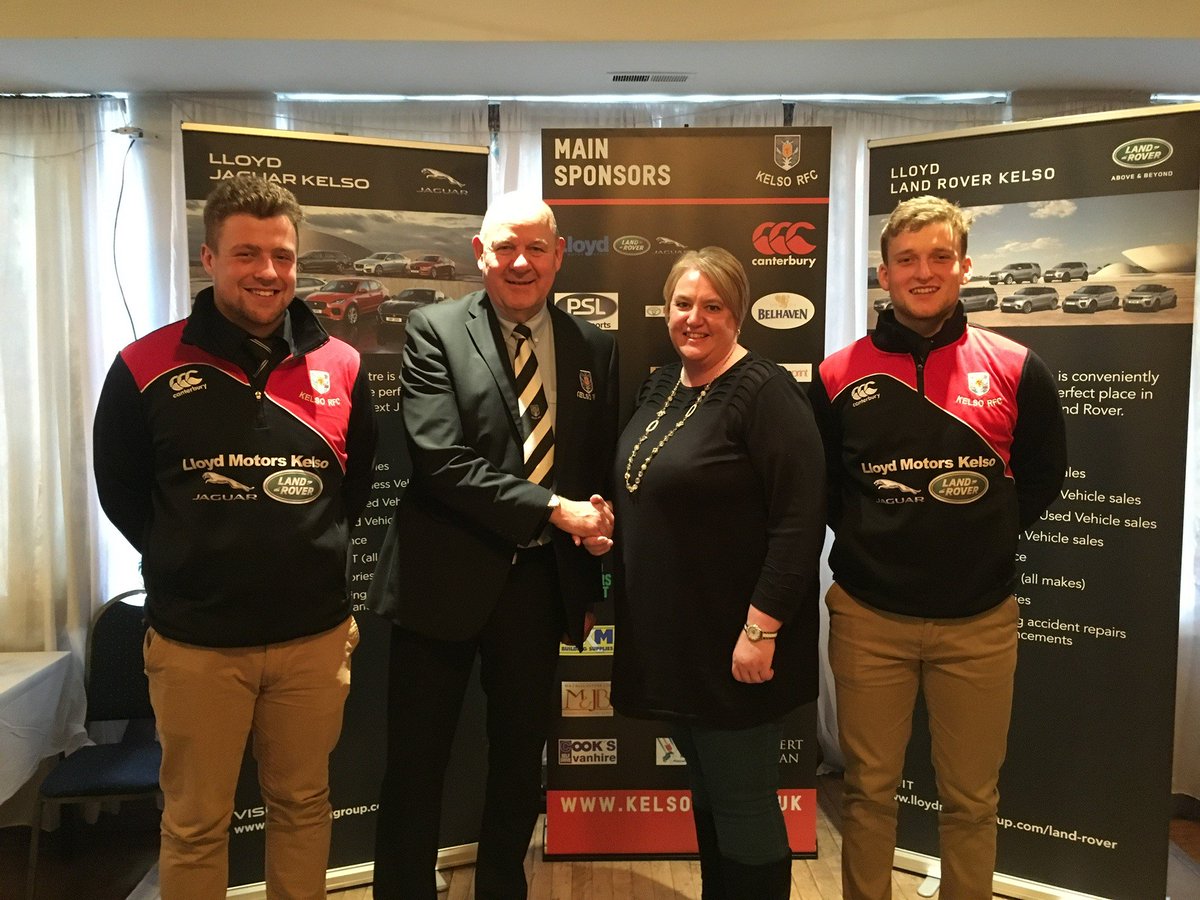 LandRoverKelso's tweet photo. Proud to announce our contunued sponsorship with @KelsoRugby @LandRover_UK @LloydMotors  #rugbyunion https://t.co/0nQxd67kd2