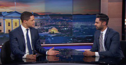 Fliers designating April 3 as 'Punish a #Muslim Day' appear throughout the U.K. today, but our beloved brother @hasanminhaj is both unconcerned and unimpressed. #ComeAtMeBro @TheDailyShow cc.com/video-clips/xs…