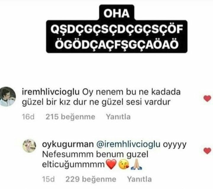 Öykü fakee yedin nenemmm  <a href="/Oyquuu/">Öykü Gürman</a>