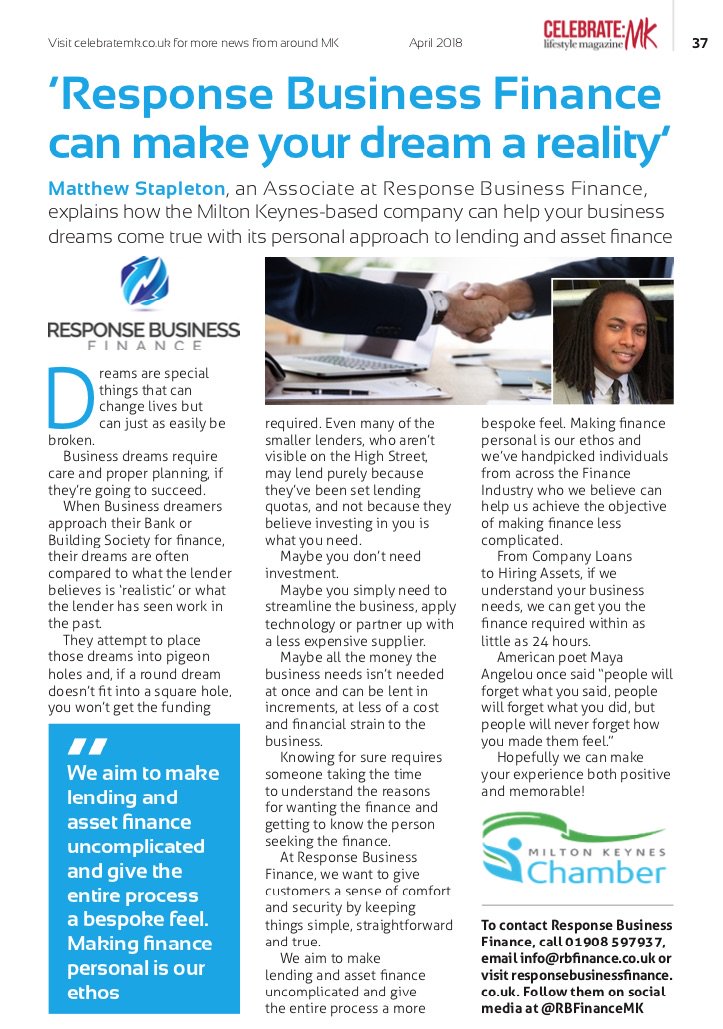 RBFinanceMK's tweet photo. Thank you for featuring us @CelebrateMK

Get your hands on a copy and find out how to make your #business dreams a reality.

#Personal #Proactive #Finance https://t.co/xRf8FY1DSg