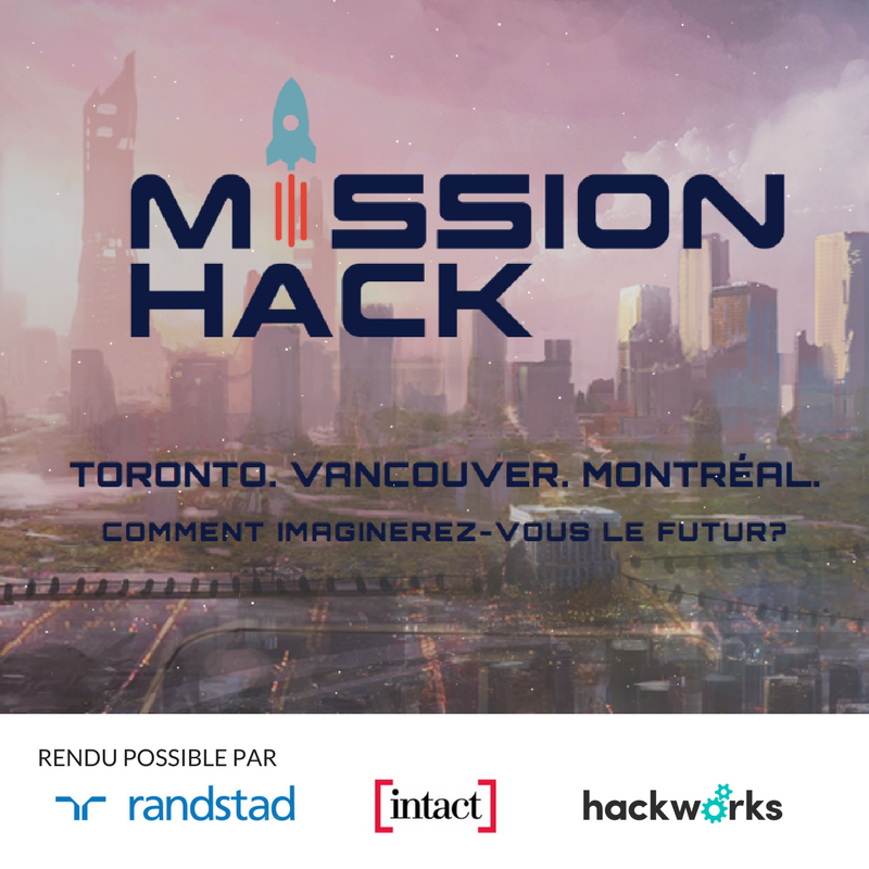 MissionHack's tweet photo. @IVADO_Qc #missionhack2018 arrive très bientôt à #Montreal! Rejoignez-nous cette fin de semain et imaginez une solution #futuriste et #innovante #smartcity #newearth #futureofwork 👉https://t.co/E688TX2V86 🚀 s'il vous plaît retweeter! https://t.co/PsDW7CZevD
