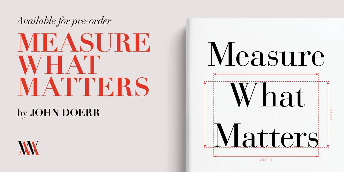 Measure What Matters, KP Chairman <a href="/johndoerr/">John Doerr</a>'s book about the goal setting approach that propelled Google, Bono, and The Gates Foundation to stretch for amazing goals is available for pre-order today. Congratulations, John! 👏 whatmatters.com