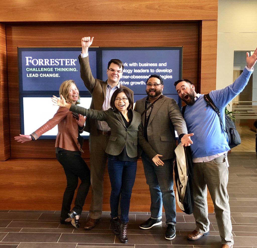 Awesome morning <a href="/forrester/">Forrester</a>. We had a DAM good time! So proud of the work by <a href="/Adobe/">Adobe</a> team. #AdobeLife