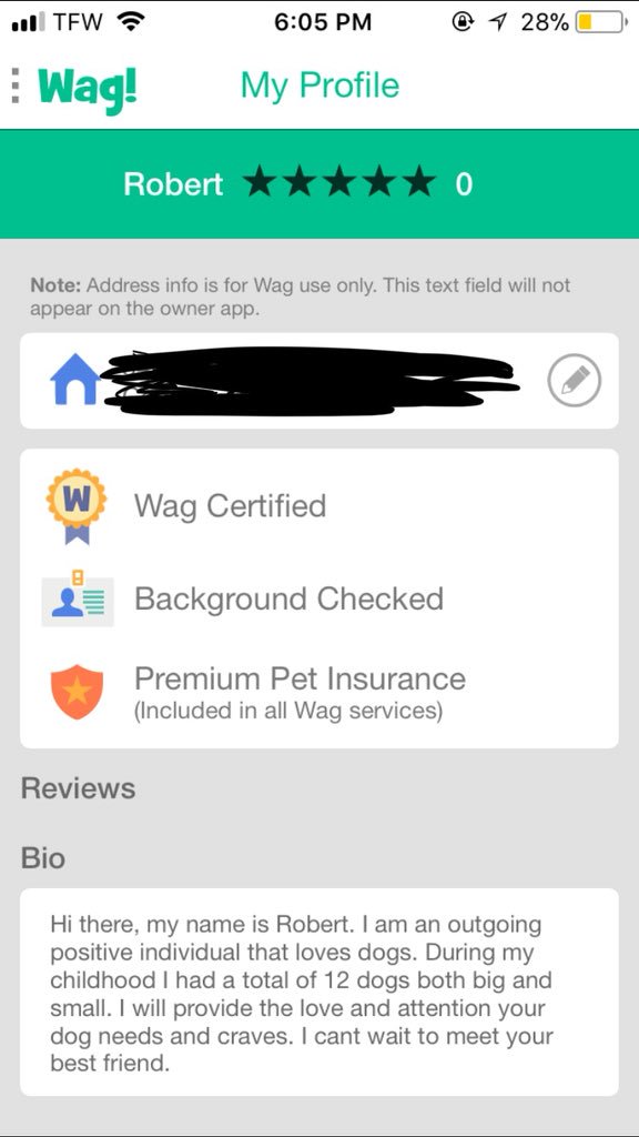 TheyCallMeRob10's tweet photo. Hey! Download Wag! and use my code ROBERT28058 in the next 7 days to get $25 in FREE credit! Can’t wait to meet your furry friend🐶 https://t.co/uAD8z47g3Y