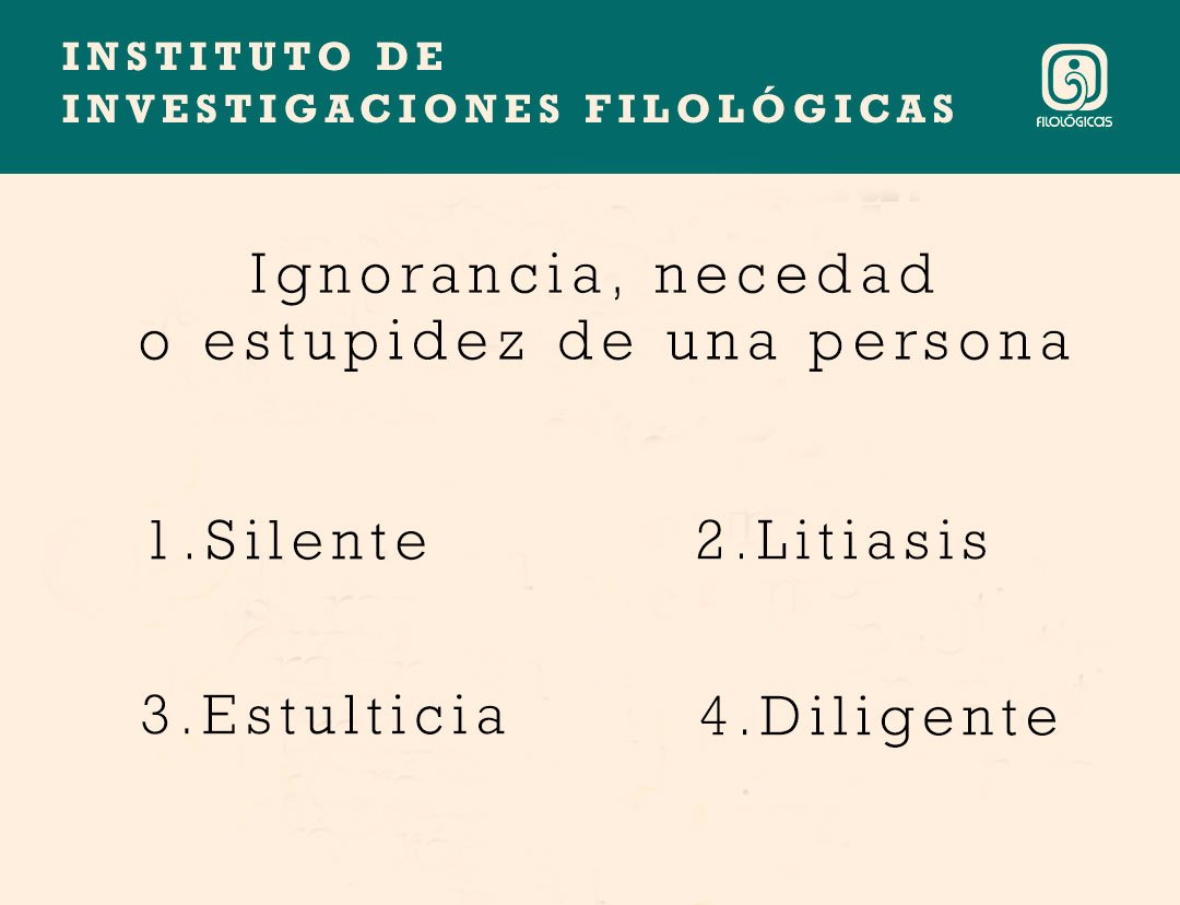 #RetoIIFL
Una de estas palabras corresponde a la definición proporcionada.
Sin usar el diccionario ¿puedes acertar cuál es?