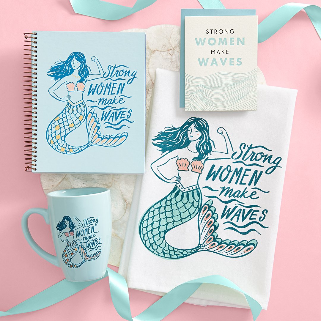 strong women make waves mug