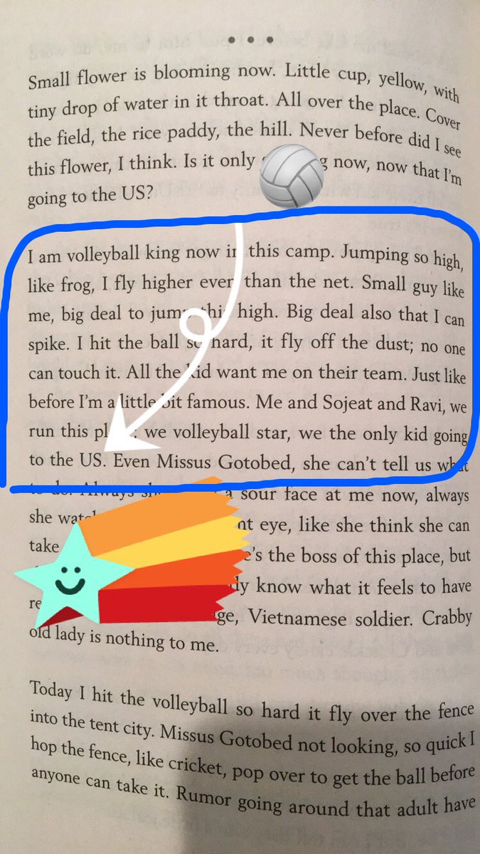 Great moment in Never Fall Down #dsu360 <a href="/McCormickWrites/">Patricia McCormick</a>