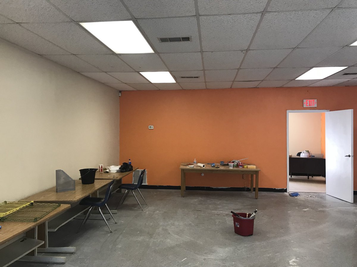 FavorAcademy's tweet photo. Things are beginning to come together at the tutoring center! Painting is just about done, next we move to flooring and wall decor...then technology and furniture install. We are almost ready for our open house! #gotfae #incomebasedtutoringcenter https://t.co/42xh0Lnjjf https://t.co/odBs02ftkh
