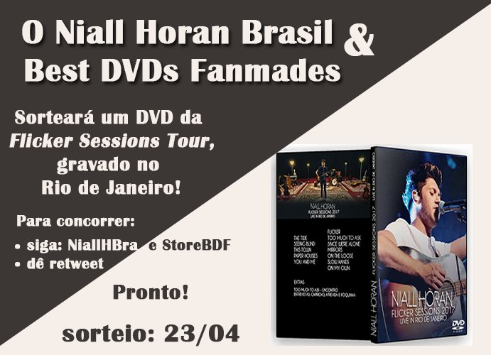 nhbrtour's tweet image. Nós, em parceria com a loja @StoreBDF, iremos sortear um DVD do show do Niall aqui no Brasil.

Para participar, siga as regras no banner.

Boa Sorte!

sorteia.eu/g0Z