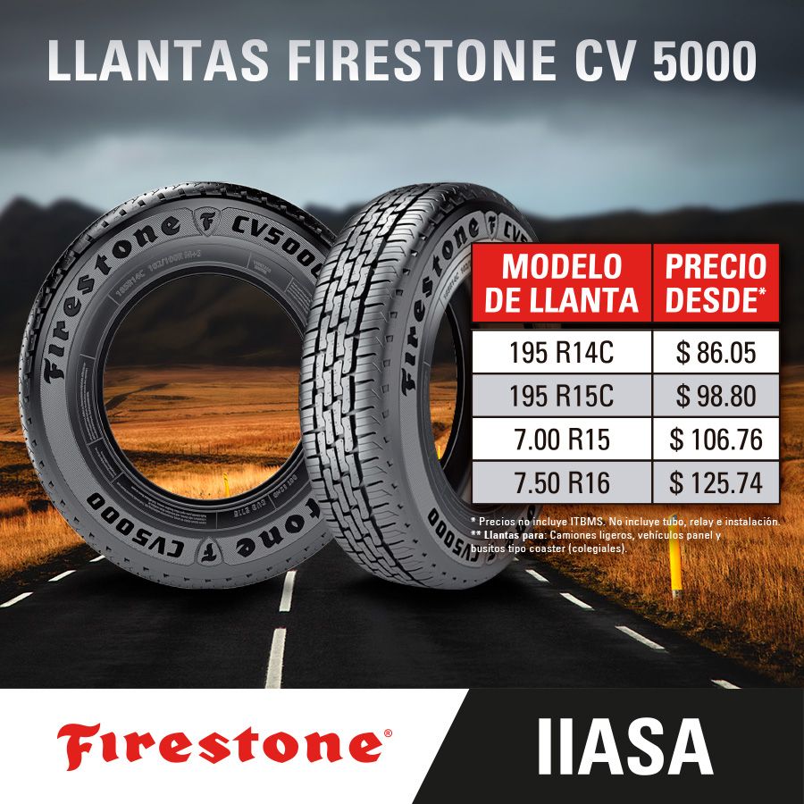 iasa_pa's tweet photo. Rueda confiado y seguro con las #LlantasFirestone #CV5000. Tu elección correcta si buscas una excelente relación calidad-precio, control y poder.
#iiasapty #elequipodelprogreso https://t.co/WYwCgjqrHI