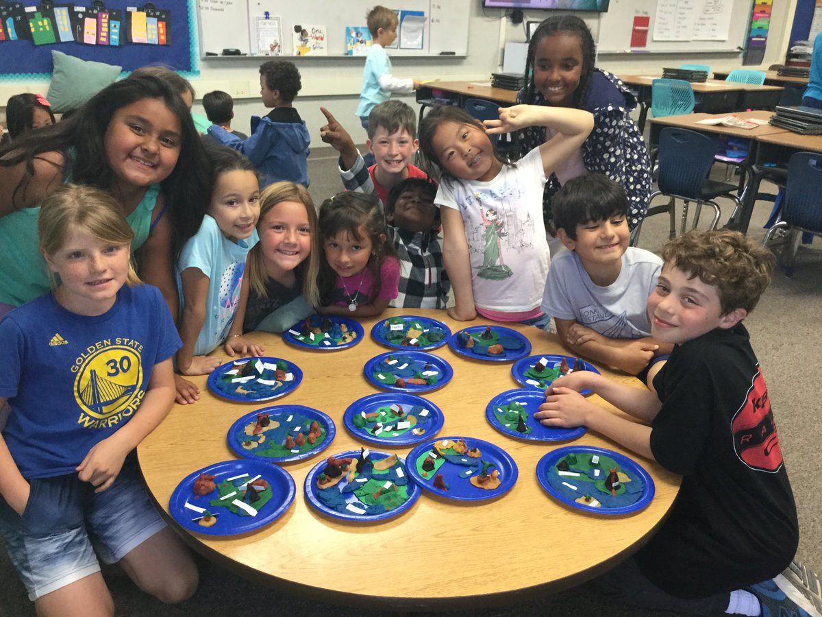 MsJshon's tweet photo. Ending our landforms unit with some play doh, creativity and fun. #usdlearns #noddinelem #landforms https://t.co/sXPOnXcyJC