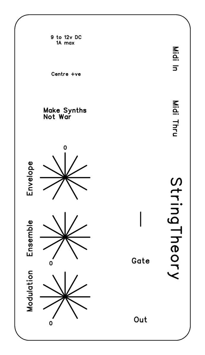 only_davey's tweet image. Just finished design work for the stand-alone version of #StringTheory; Exactly the same as the #eurorack module, but with a self-contained power supply, DIN-format MIDI IN &amp;amp; MIDI Thru. Mechanically challenging - it's on 2 overlapping PCBs. Same form factor as #ThruBox.
