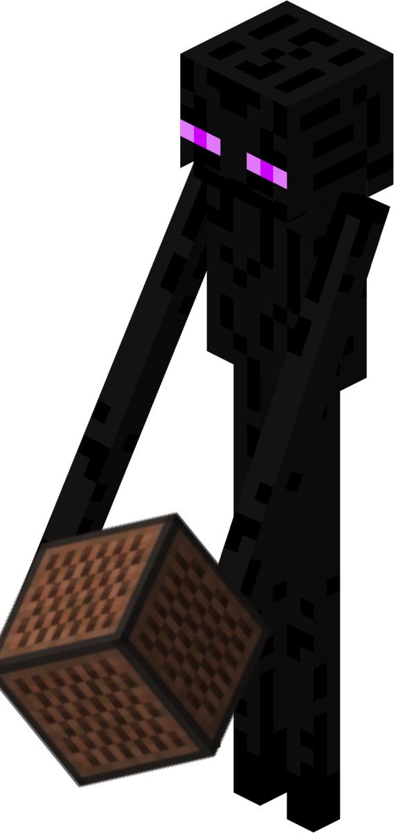 enderman grass block