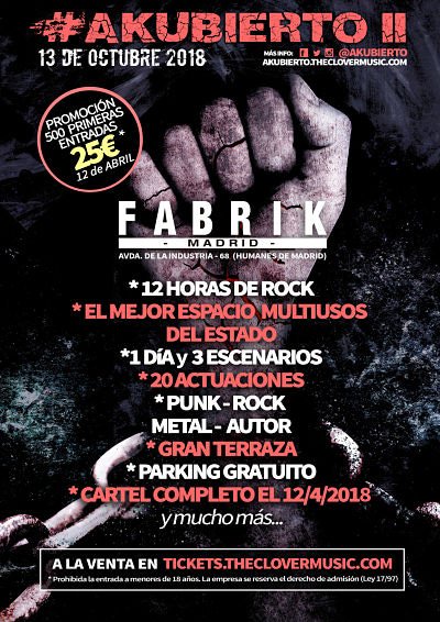 todorocknet's tweet image. El festival @akubierto 2018 anuncia un nuevo recinto y fechas #akubierto - goo.gl/9ya6WV