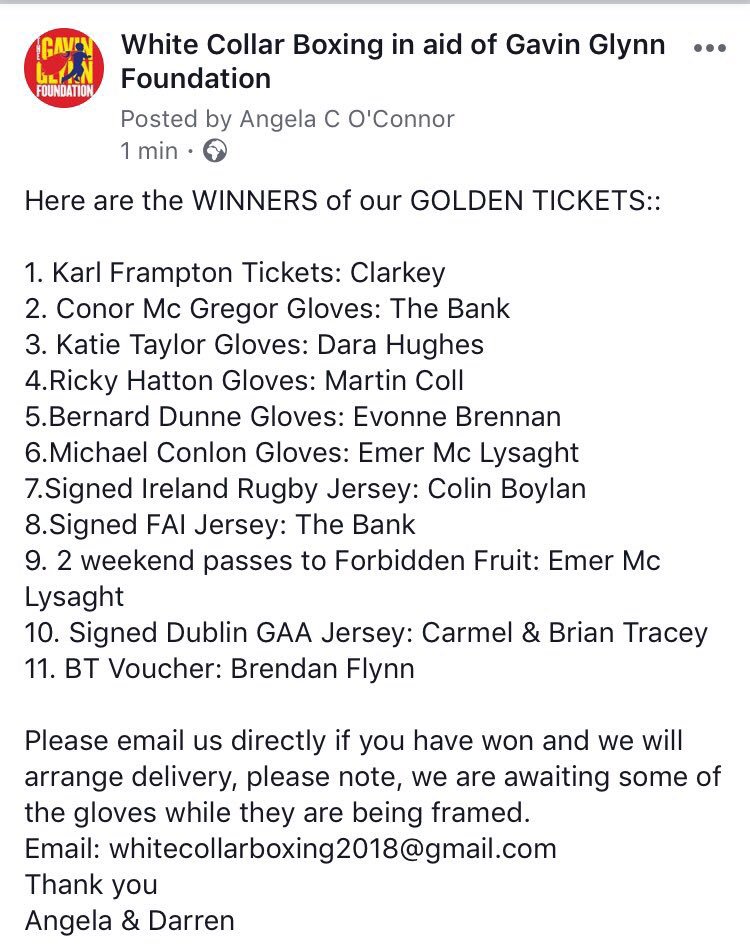 WCBoxingGGF's tweet photo. The WINNERS of the Golden Ticket Draw👏🏻 https://t.co/reSW5QaNY0