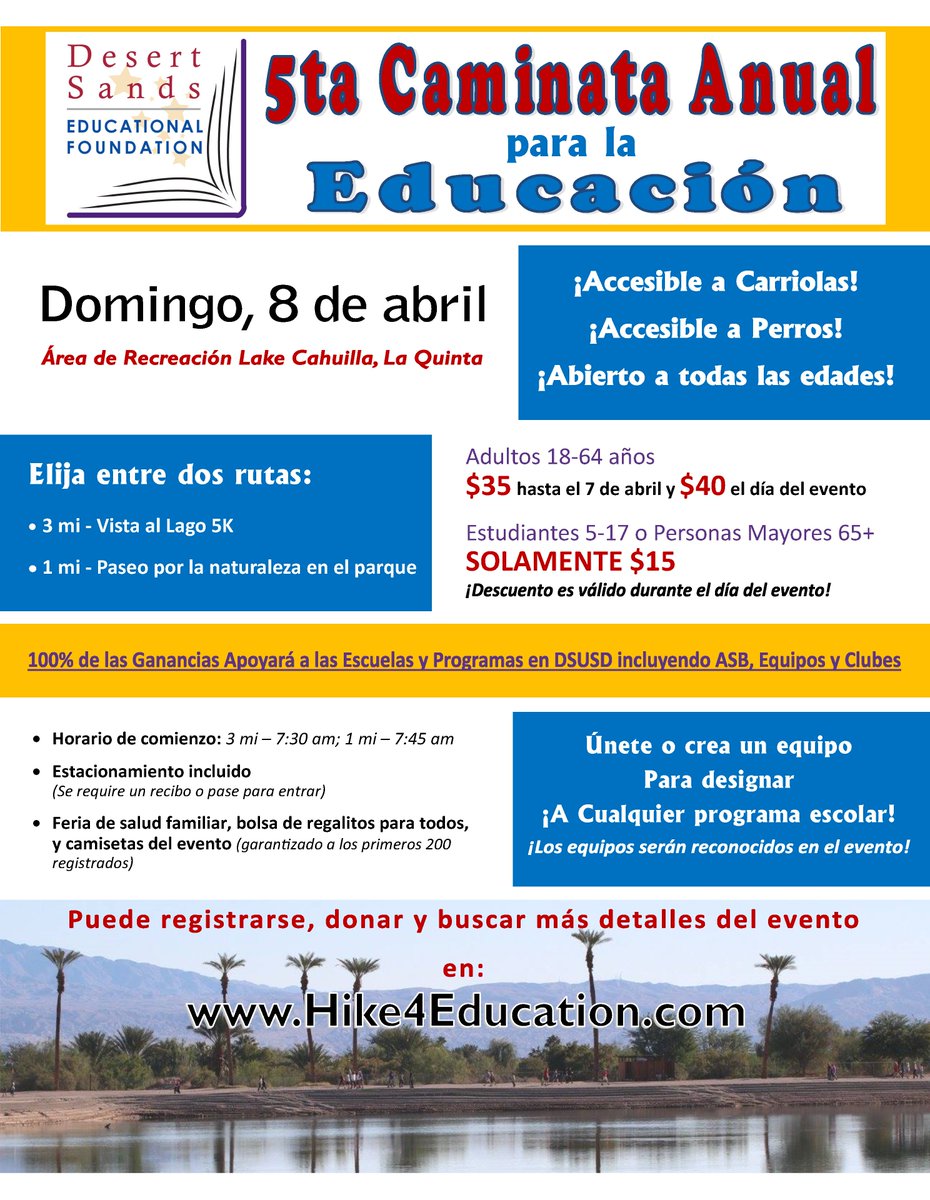 ShadowHillsCTE's tweet photo. ¡No pierda la oportunidad de hacer ejercicio y ayudar a los programas escolares! #knightsdoitright @SHHSASB @shhs_principal @SHHSRenaissance https://t.co/Zjgz5AqwVa