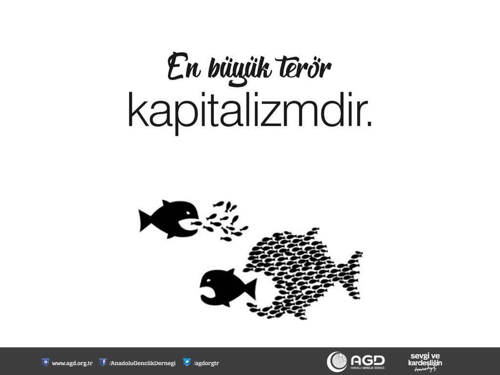 En büyük terör kapitalizmdir.