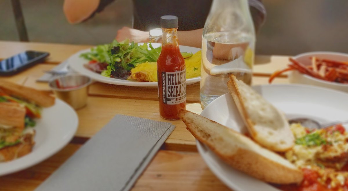 Hell yes, we would like a side of Hellfire #Sriracha to go with our food! #spring #sunny #tasty #delicious