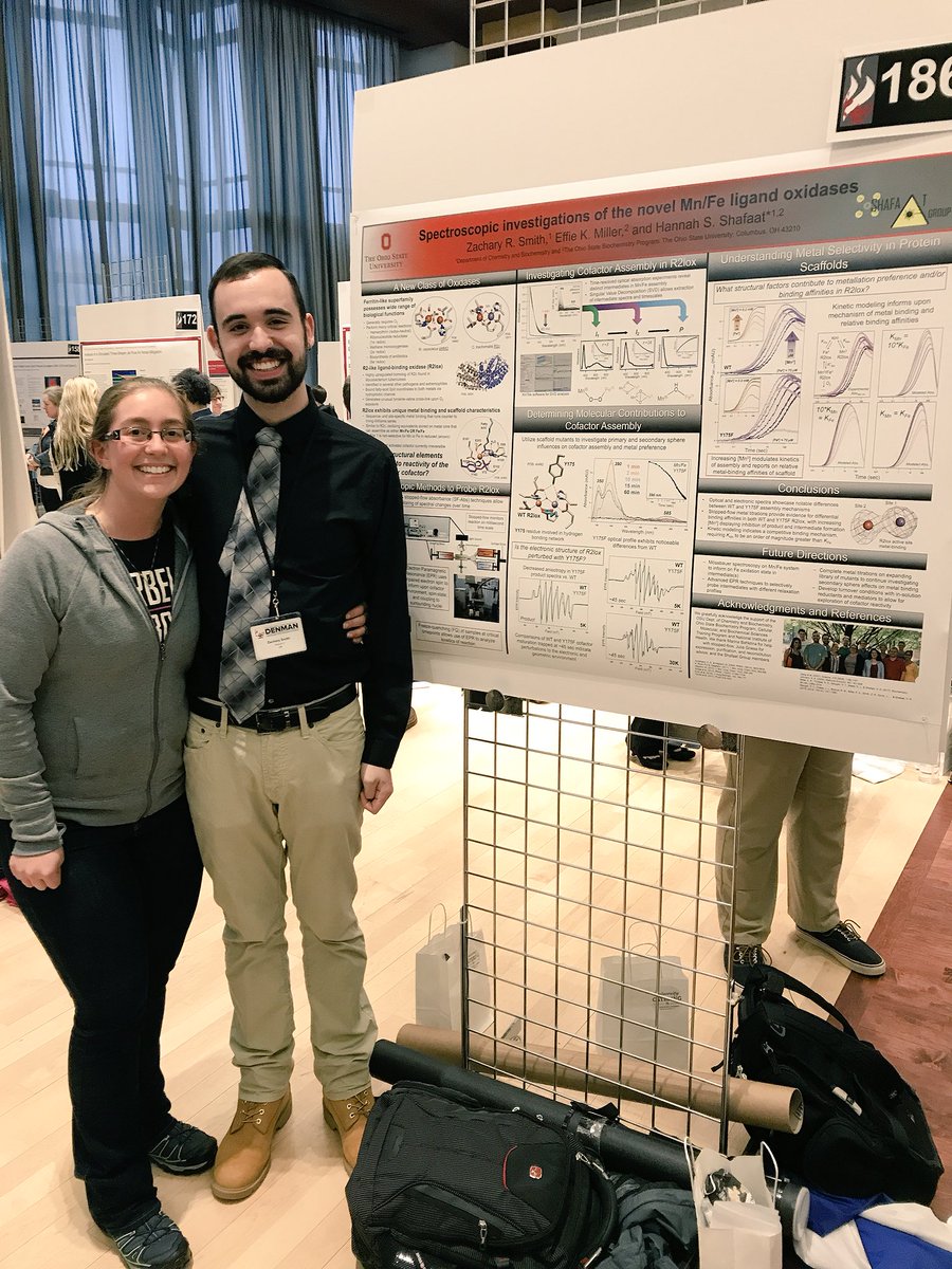ShafaatLab's tweet photo. Congratulations to our undergrad Zach on his final Denman poster presentation! The R2lox project has definitely benefited from your work! @OSU_CBC #denmanosu #postertalks #UndergraduateResearch https://t.co/BXYb9Zj7CQ