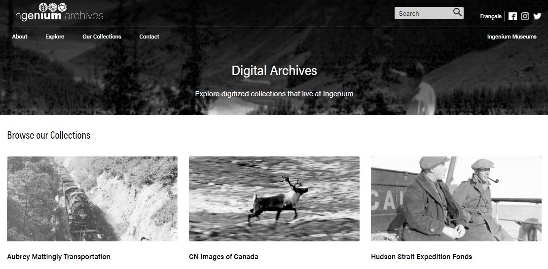 IngeniumFr's tweet image. Le portail Archives numériques vous donne accès aux archives de trois musées nationaux! #Archives #IngeniumChannel #2018AAW @SciTechImages ow.ly/V8DE30jidu5