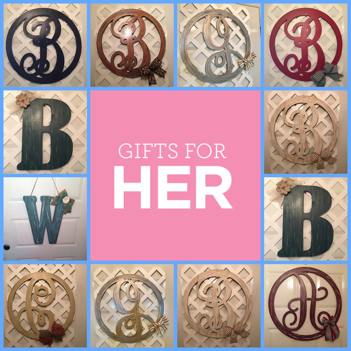 lmcook30's tweet photo. Monogram Door Hangers
ANY Letter &amp; Color Choice
CUSTOM ORDERSWelcomed
https://t.co/cqaKO7i7cv
#MothersDayGift #craftychaching #craftshout #epiconetsy #EtsyTeamUNITY #etsyspecialt #etsymntt #MonogramDoorHanger #MonogramWeddingGift  #MonogramDecor #BridalShowerGift #monogramWallArt https://t.co/sScTjntBi4