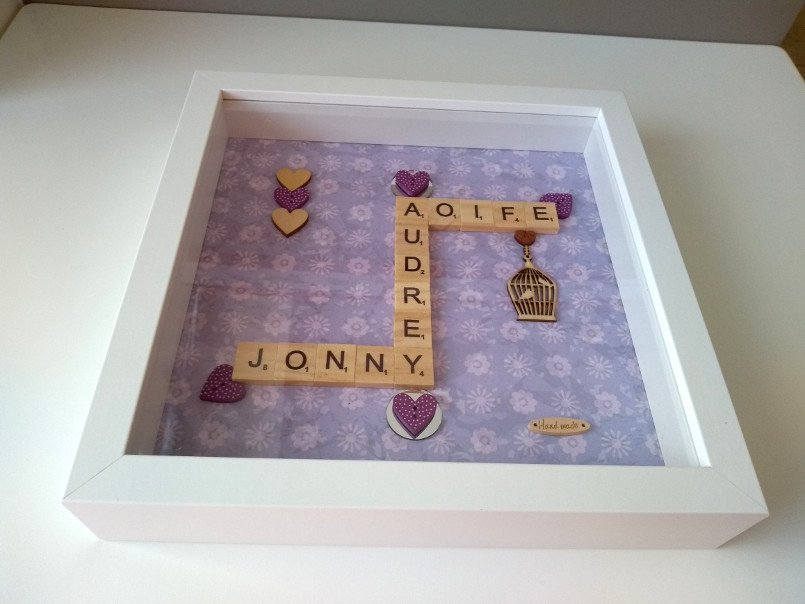 shaunagra17's tweet image. Family box frame c/w matching card of same background. #deepboxframe #familywallart  #customisedframe #myowndesign #livingroomart #housewarminggiftideas #ordernow  #familypresent #madetoorder #wordtiles #myowndesigns #personalisedgift #woodenletters #babyaoife