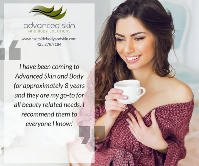BellevueSpa's tweet photo. At Advanced Skin and Body, we treat each patient and their skin with the individualized care they deserve! 

We love hearing from you...read more testimonials here: https://t.co/zYkZaf8REZ https://t.co/PmGxN0Qp08