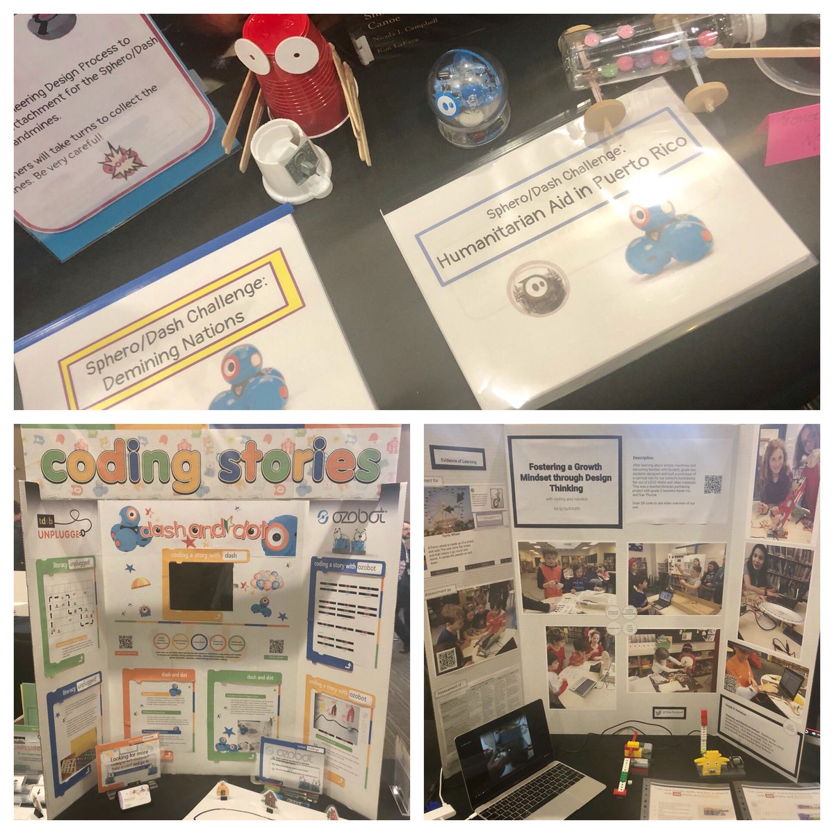 TDSB_Robotics's tweet photo. TY to DLLs for showcasing multiple ways to integrate robotics with the curriculum &amp; foster global competencies @ShereneSahib @MsLauraCollins @Tina_Surdivall @djharriman @Mrs_McCarthy_ @aprildemelo @SofiaSaleemWW @STEMTDSB @MrWaldmansclass @BrandiPerera @MrCandhisclass #tdsbUL18 https://t.co/rzsoie6elP