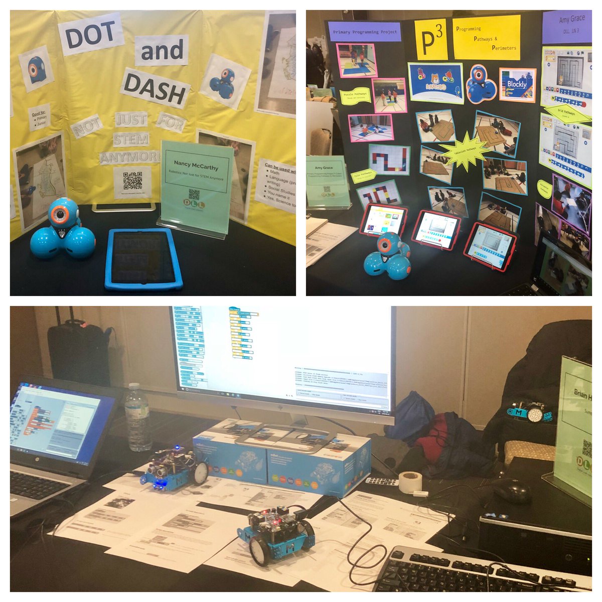 TDSB_Robotics's tweet photo. TY to DLLs for showcasing multiple ways to integrate robotics with the curriculum &amp; foster global competencies @ShereneSahib @MsLauraCollins @Tina_Surdivall @djharriman @Mrs_McCarthy_ @aprildemelo @SofiaSaleemWW @STEMTDSB @MrWaldmansclass @BrandiPerera @MrCandhisclass #tdsbUL18 https://t.co/rzsoie6elP
