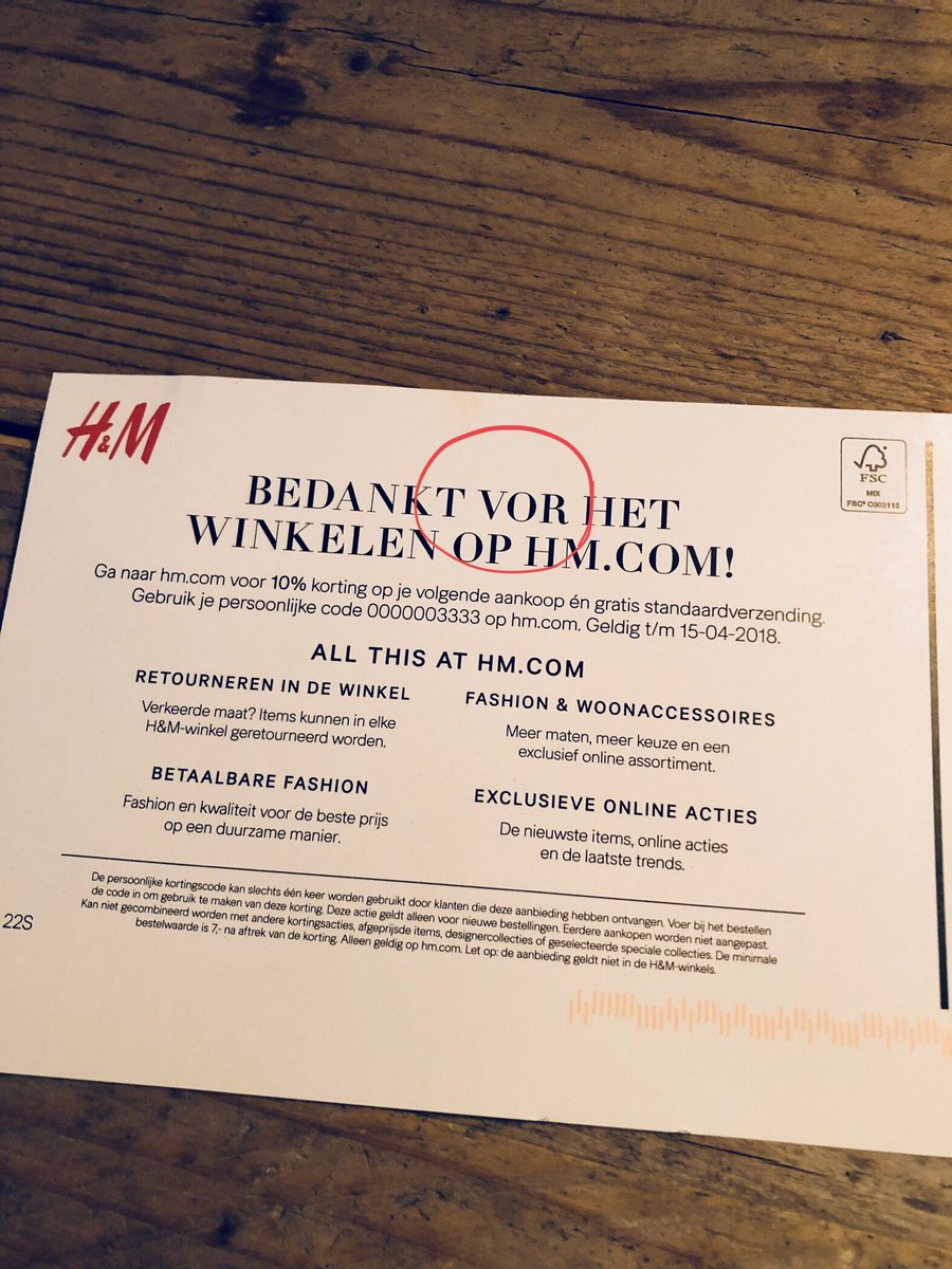 Bedankt vor het kaartje.. <a href="/hmnetherlands/">H&M Nederland</a>  #taalfout <a href="/Taalvoutjes/">Taalvoutjes</a>