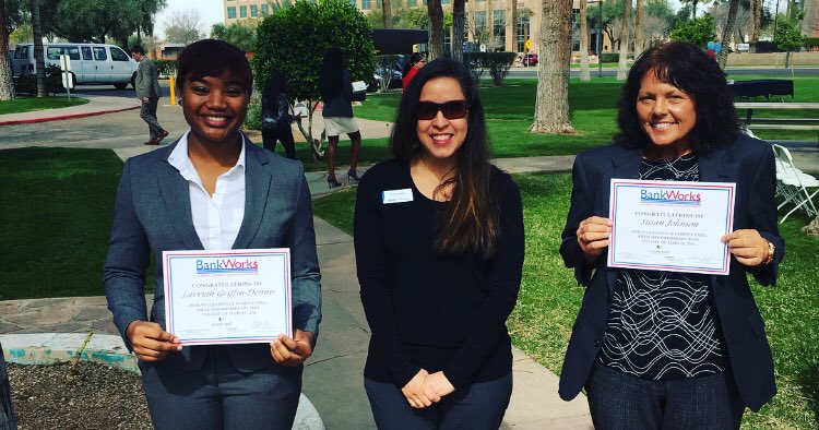 aweeworks's tweet photo. @BankWorksOrg partners like Joanne from @BBVACompass are how we create better jobs for better tomorrows! @ANewLeafAZ https://t.co/FlB3wESrop