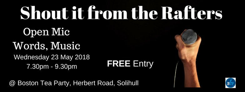 SolihullWriters's tweet image. Why not join us FREE #solihullhour, for an evening of words and a bit of music?ow.ly/qBxh30jhK12